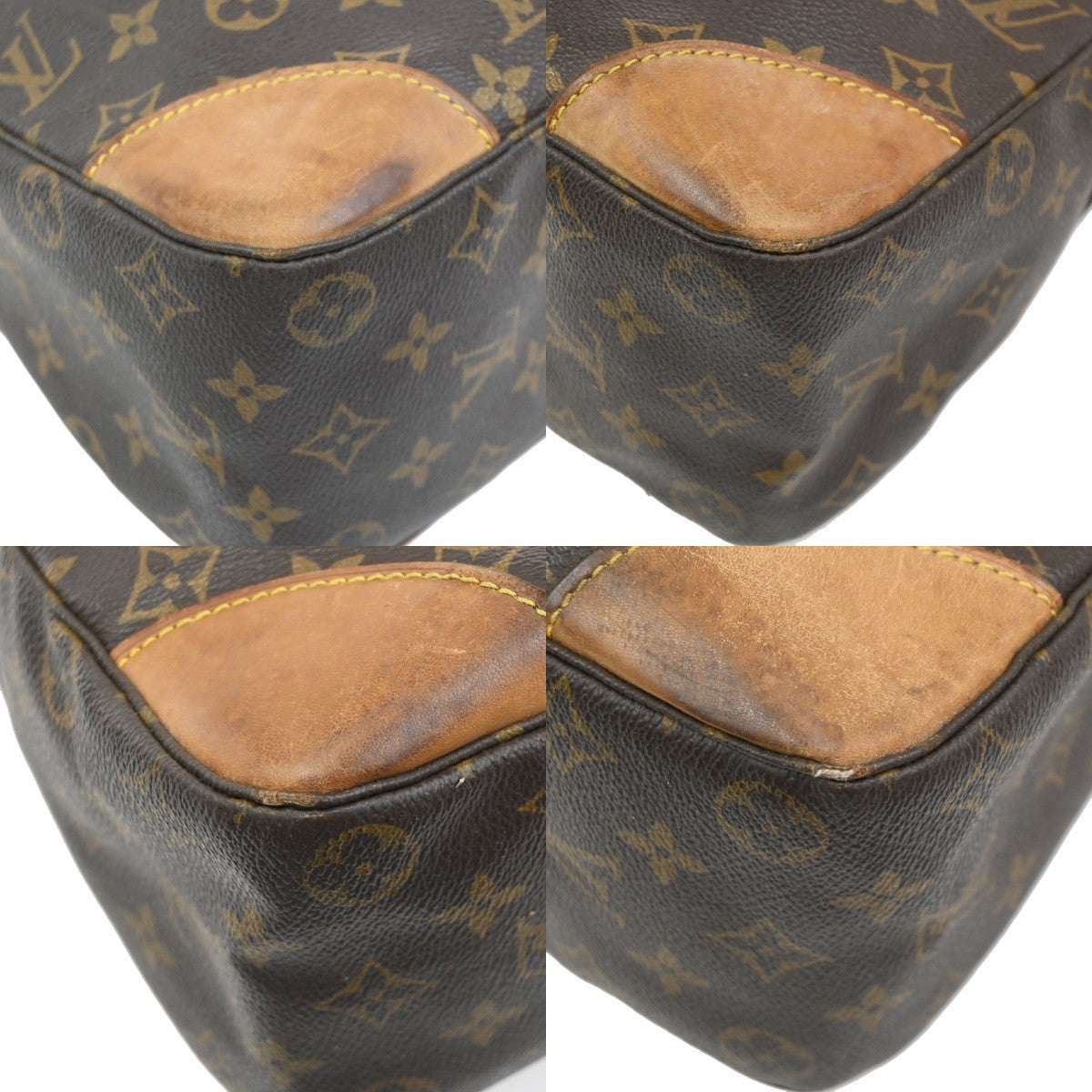 LOUIS VUITTON Boulogne 35 Shoulder Bag Monogram Leather Brown M51260 34MA065