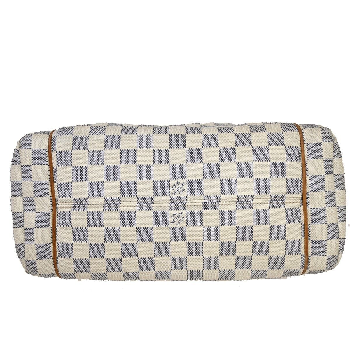 LOUIS VUITTON Totally MM Shoulder Bag Damier Azur Leather White N51262 20FA324