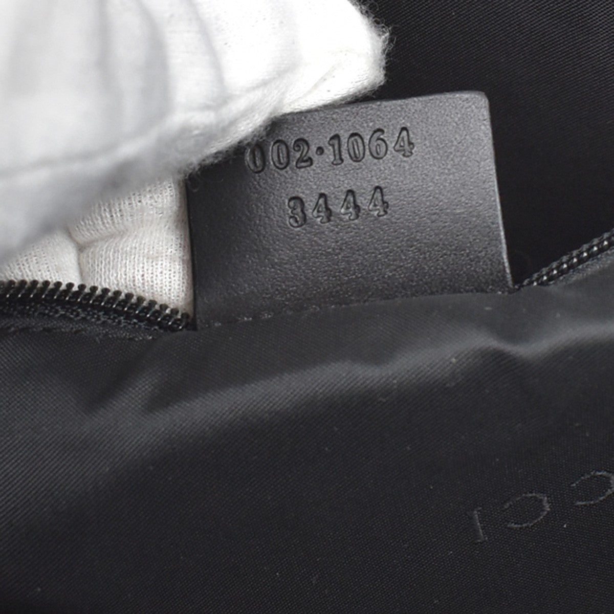 GUCCI Logo Jackie GG Pattern Shoulder Hand Bag Canvas Leather Black SHW 62KB314