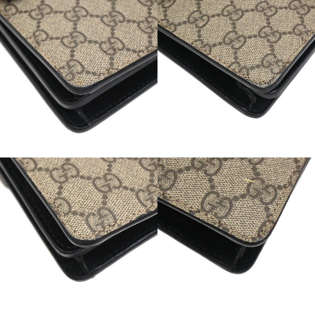 GUCCI GG Dionysus Chain Shoulder Clutch Bag Supreme Leather Brown Italy 85ZA291