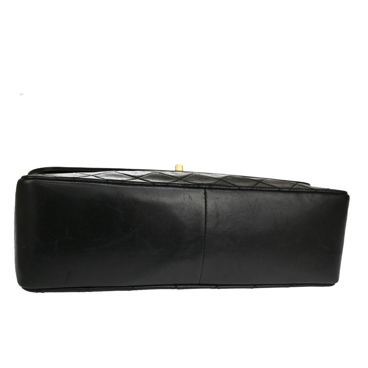 CHANEL CC Logo Matelasse Chain Shoulder Bag Leather Black GHW Vintage 340RJ283
