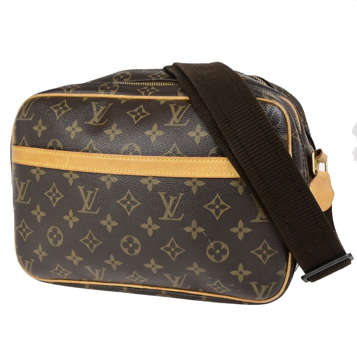 LOUIS VUITTON Reporter PM Crossbody Shoulder Bag Monogram Leather M45254 73FB274