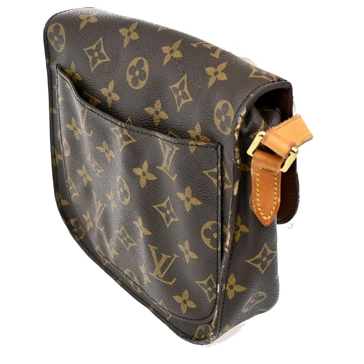 LOUIS VUITTON Saint Cloud MM Shoulder Bag Monogram Leather Brown M51243 31MA062