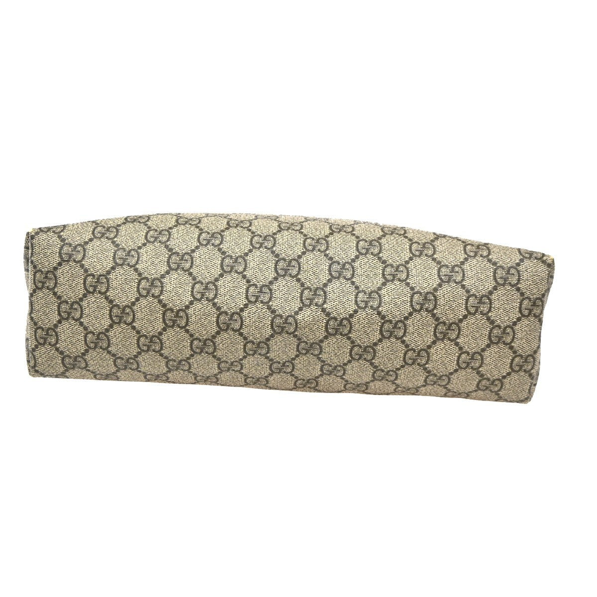 GUCCI Logo GG Pattern Hand Tote Bag Supreme Leather Brown Italy 80TA566