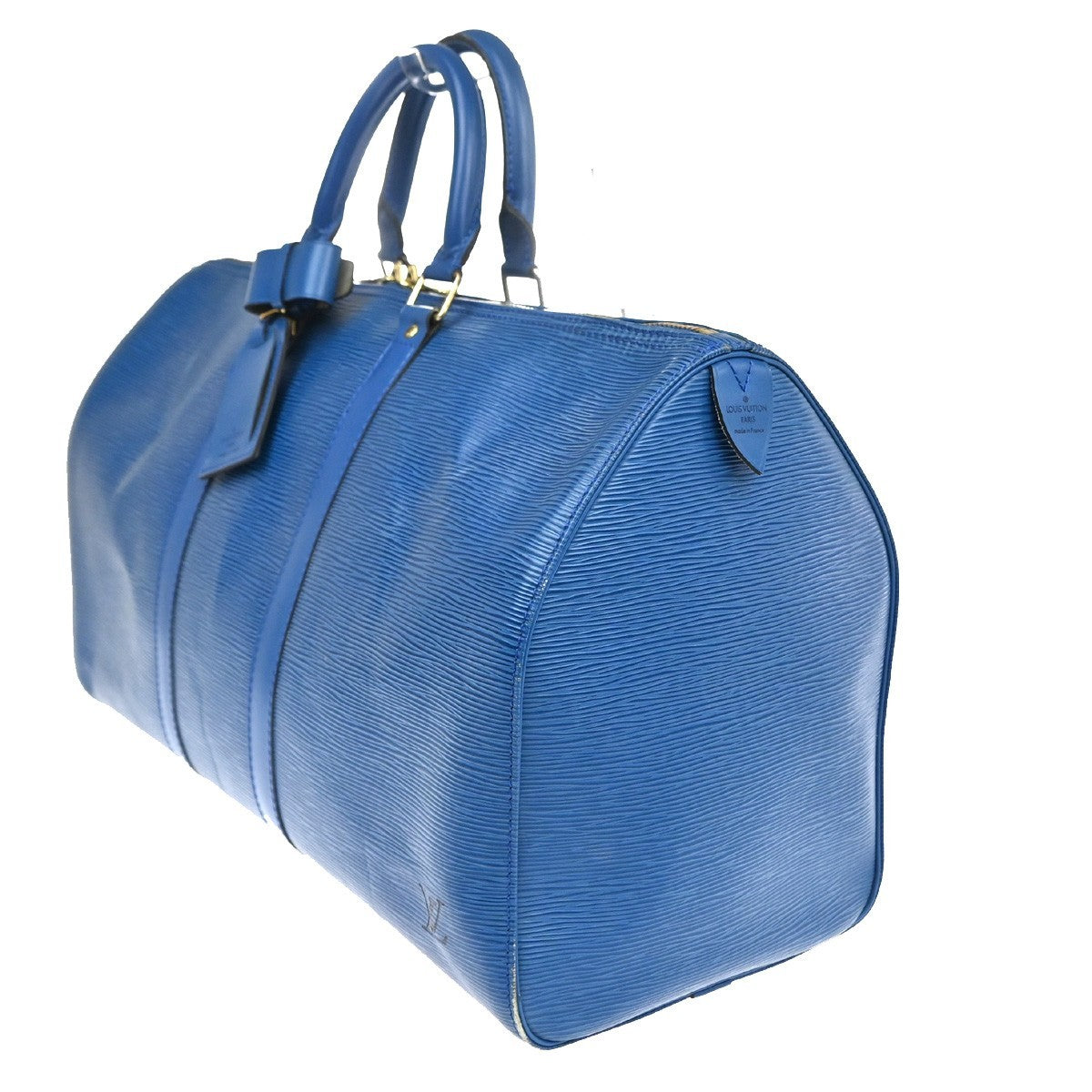 LOUIS VUITTON Keepall 45 Travel Hand Bag Epi Leather Blue France M42975 77RQ041