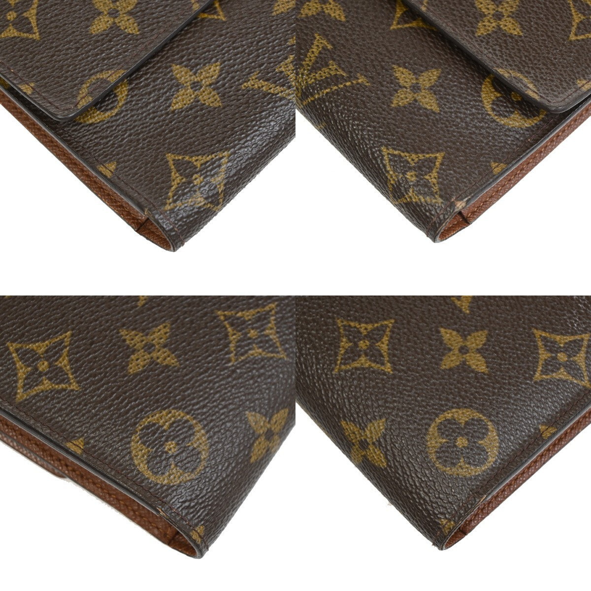 LOUIS VUITTON International Long Trifold Wallet Monogram Brown M61215 04EE198