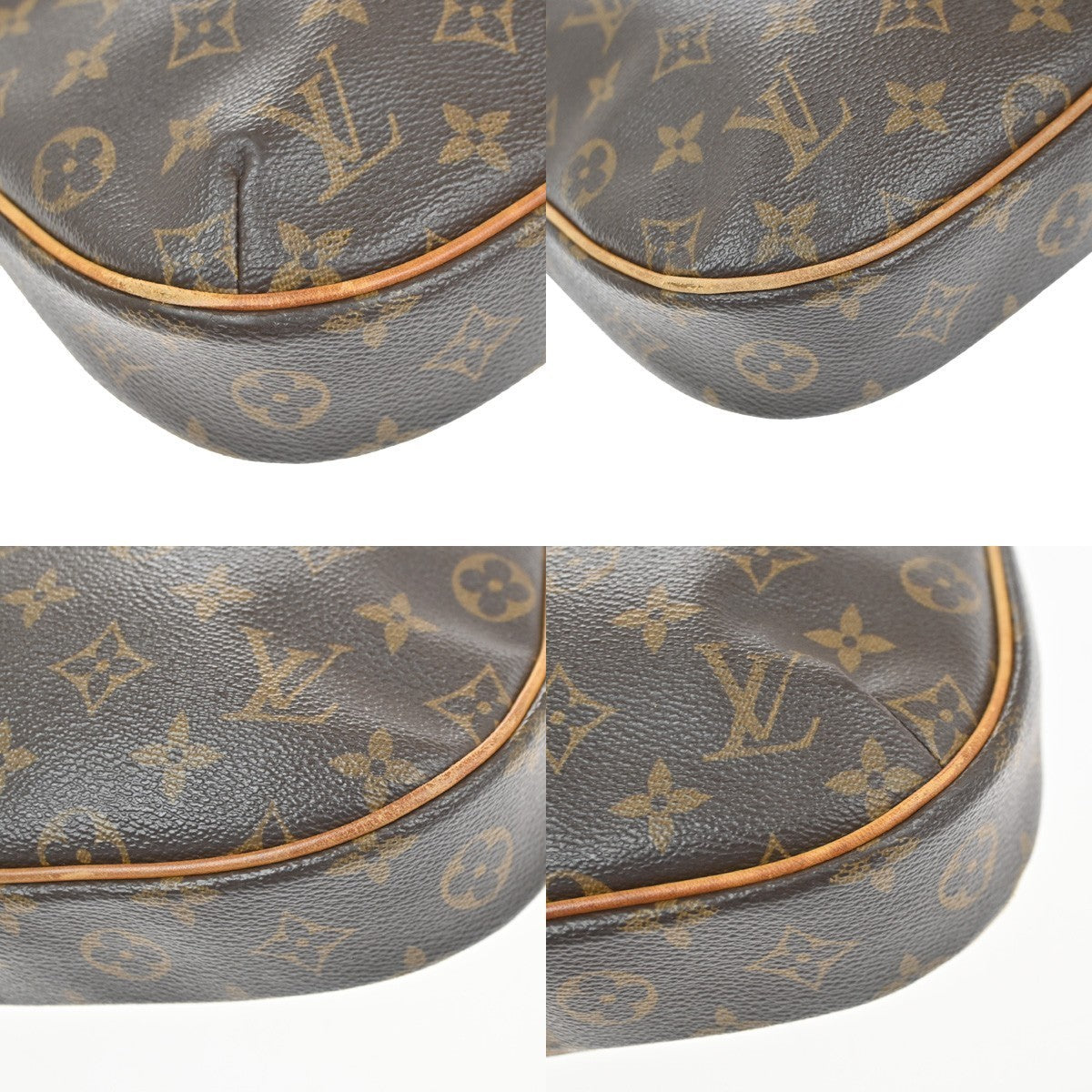 LOUIS VUITTON Odeon PM Shoulder Bag Monogram Leather Brown France M56390 11YH922
