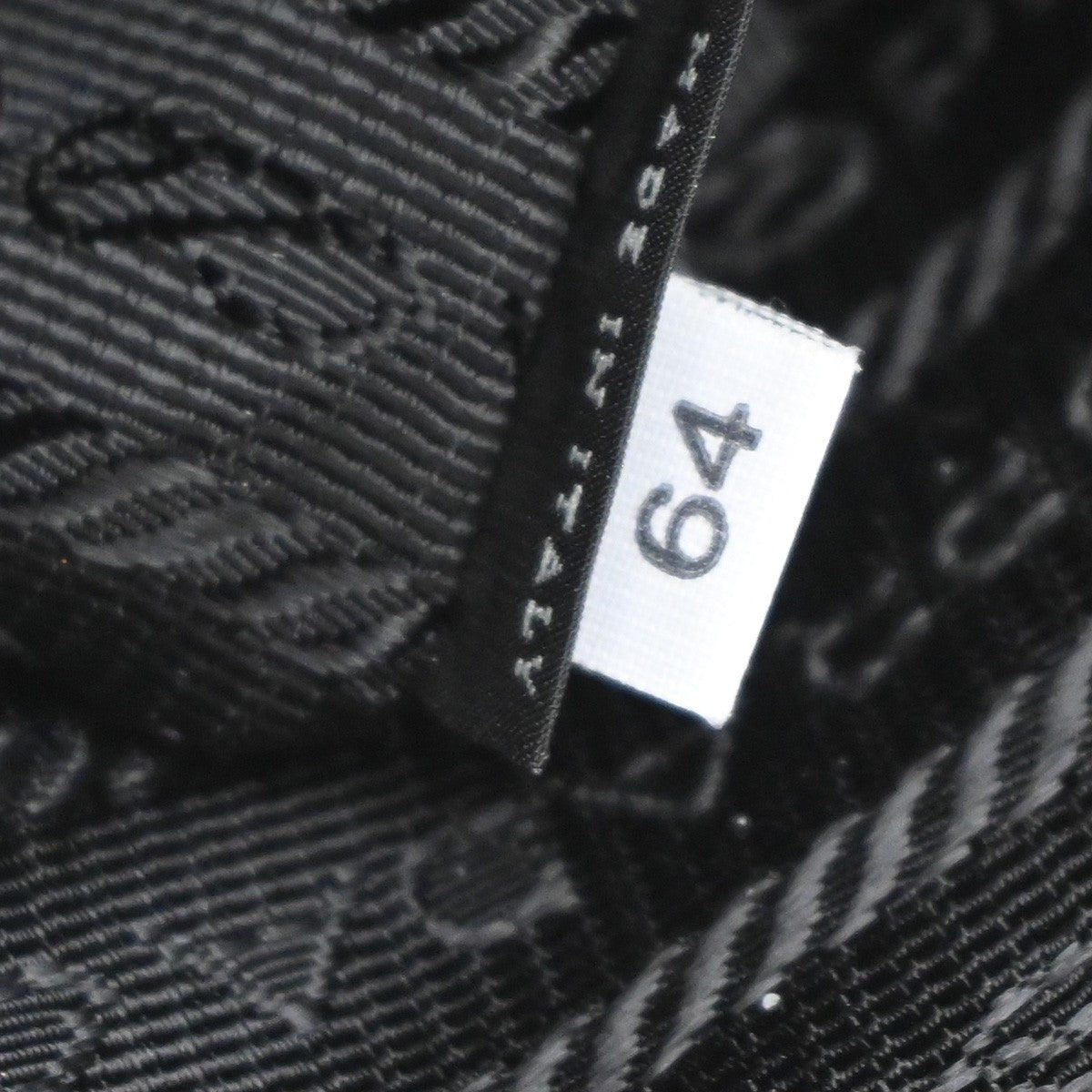 PRADA Logo 2Way Shoulder Hand Bag Vit Daino Leather Black GHW 25RF857