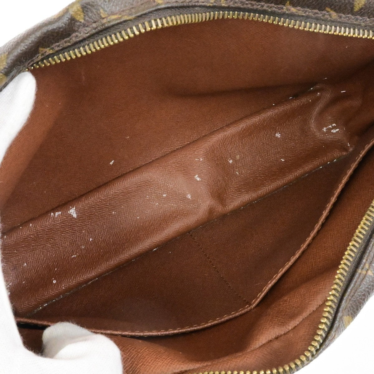 LOUIS VUITTON Compiegne 28 Clutch Hand Bag Monogram Leather Brown M51845 61YH084