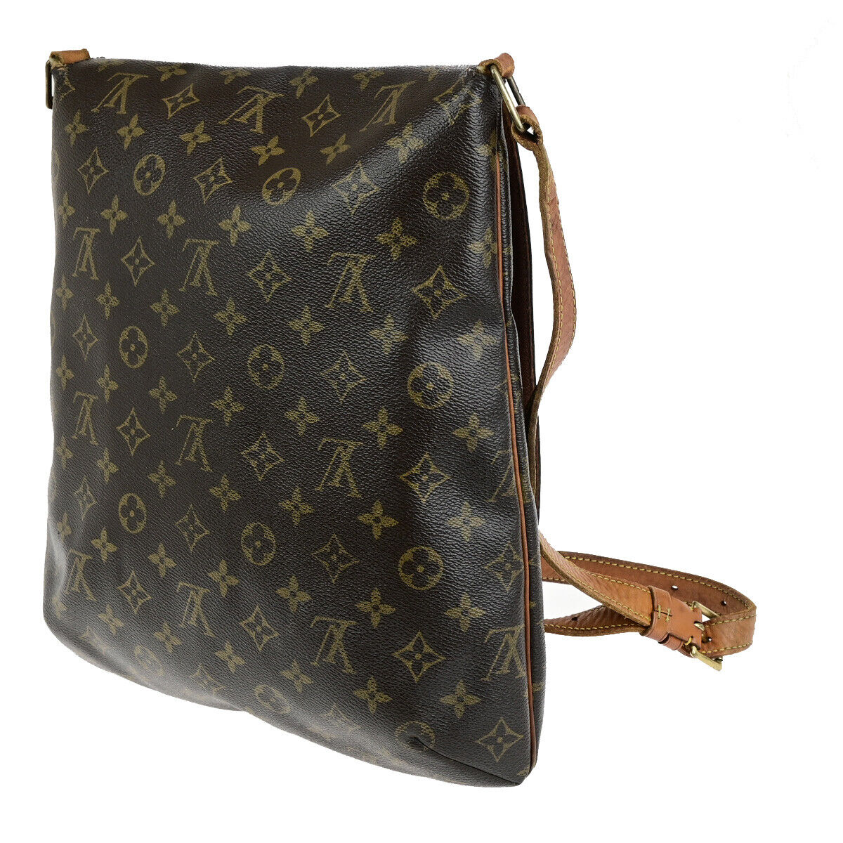 LOUIS VUITTON Musette Shoulder Bag Monogram Leather Brown France M51256 31SJ562