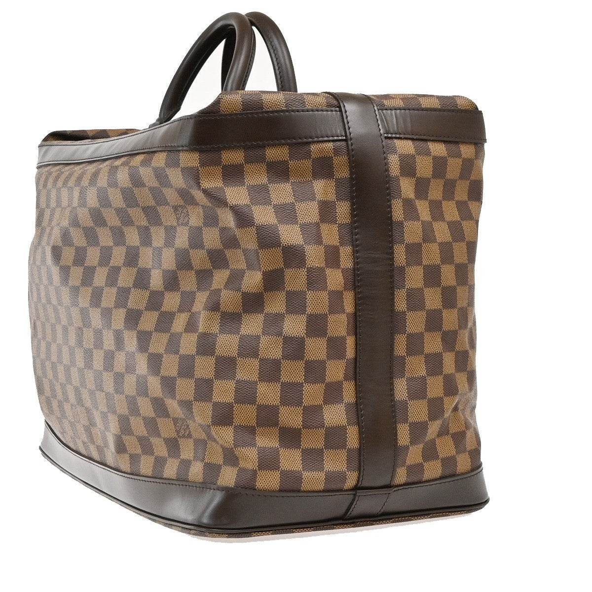 LOUIS VUITTON Grimaud Travel Hand Bag Damier Ebene Leather Brown N41160 25PA018