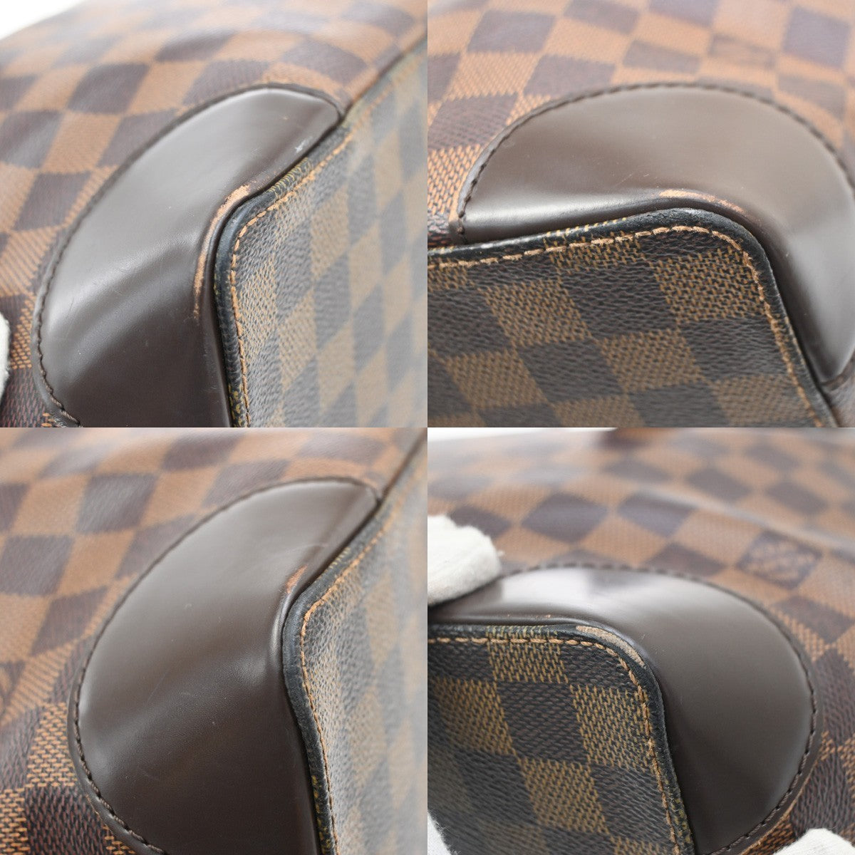 LOUIS VUITLOUIS VUITTON Hampstead MM Shoulder Bag Damier Leather N51204 76EF876