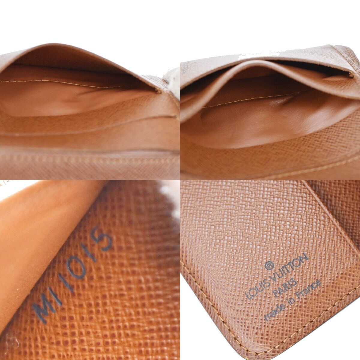 LOUIS VUITTON Compact Zip Bifold Wallet Purse Monogram Leather BN M61667 02JH200