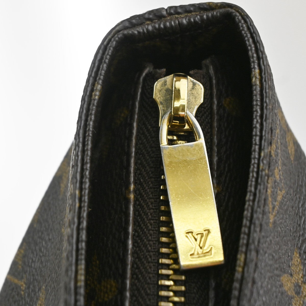LOUIS VUITTON Cabas Piano Shoulder Bag Monogram Leather Brown M51148 78YJ151