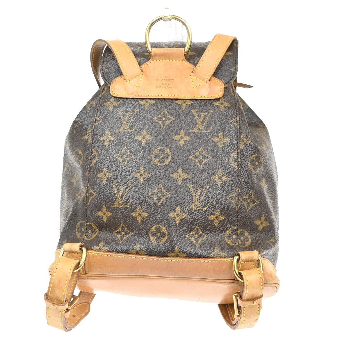 LOUIS VUITTON Montsouris MM Backpack Bag Monogram Leather Brown M51136 90MA414