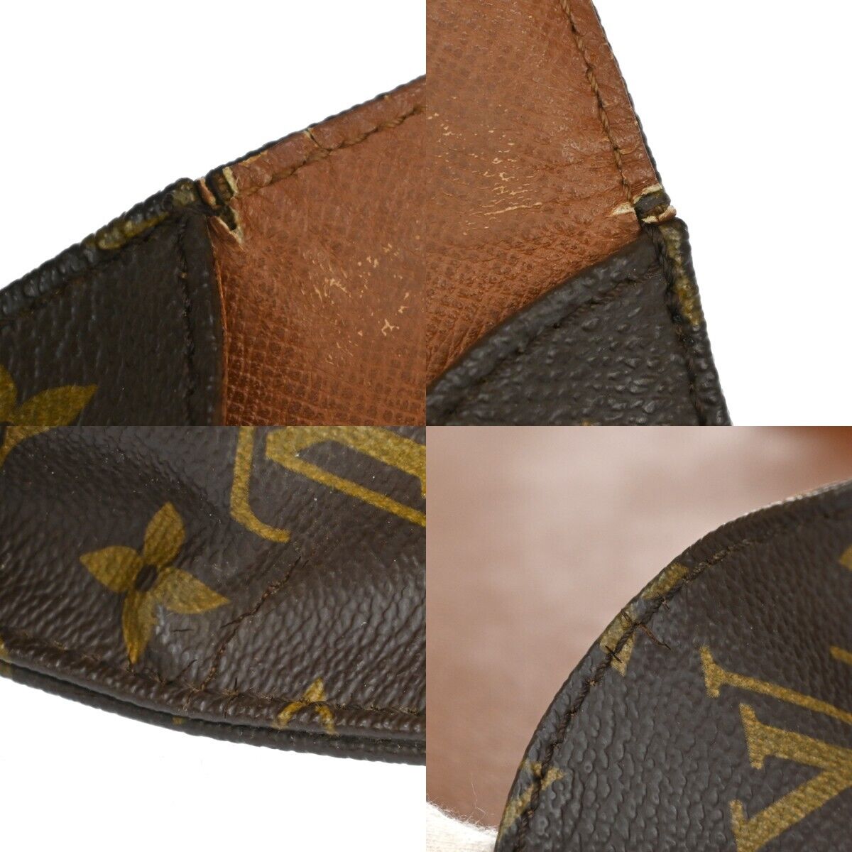 LOUIS VUITTON Cartouchiere GM Shoulder Bag Monogram Leather Brown M51252 36EA174