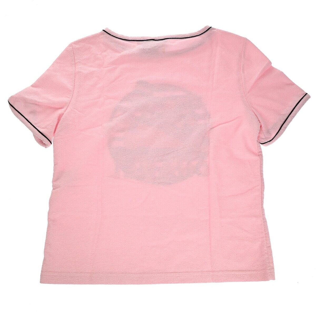 CHANEL CC Logo T-Shirt Tops #36 Cotton Blended Pink 19C Made In Italy 89RH348