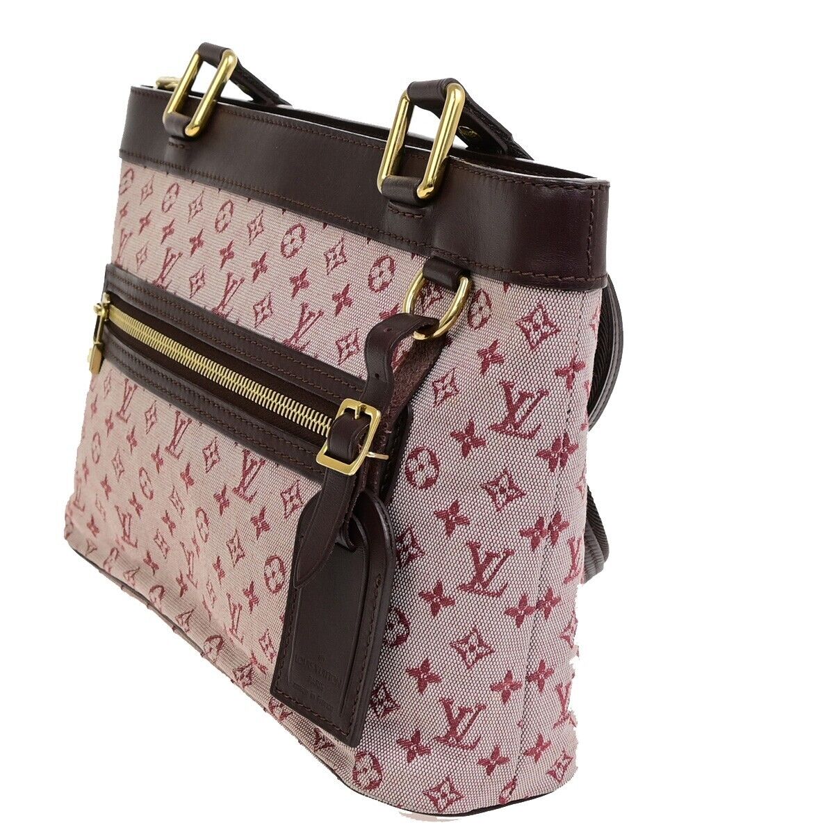 LOUIS VUITTON Lucille PM Shoulder Bag Monogram Mini Canvas Red M92678 85FB342
