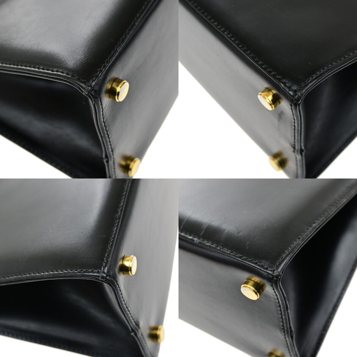 SALVATORE FERRAGAMO Vara 2Way Shoulder Hand Bag Leather Black GHW Italy 35YH085
