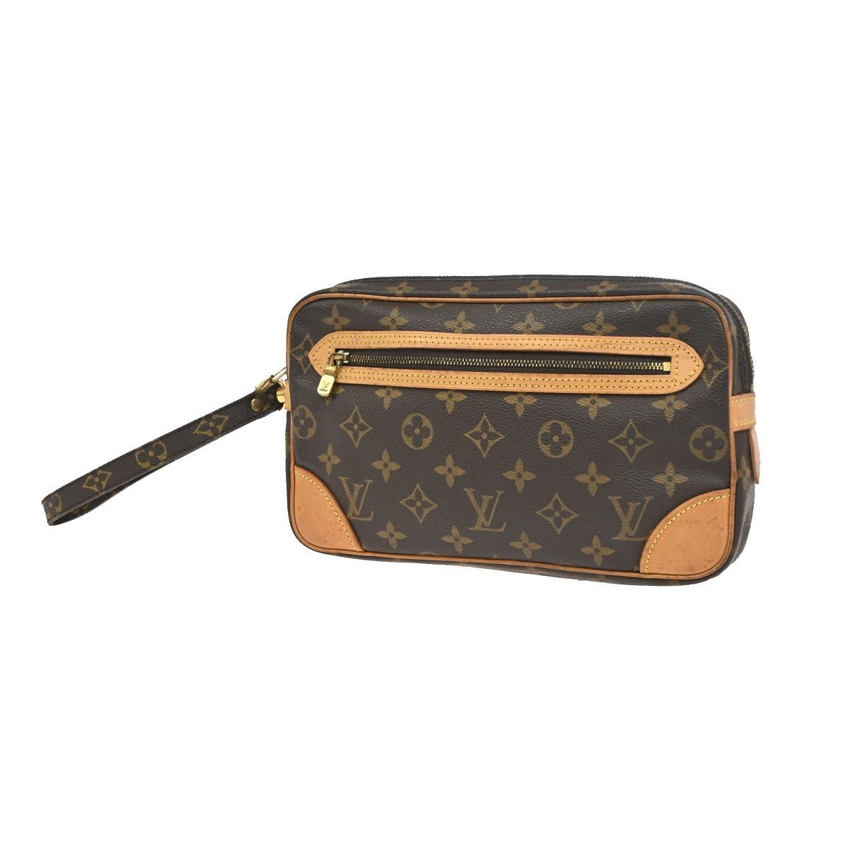 LOUIS VUITTON Marly Dragonne GM Clutch Hand Bag Monogram Brown M51825 30KC825