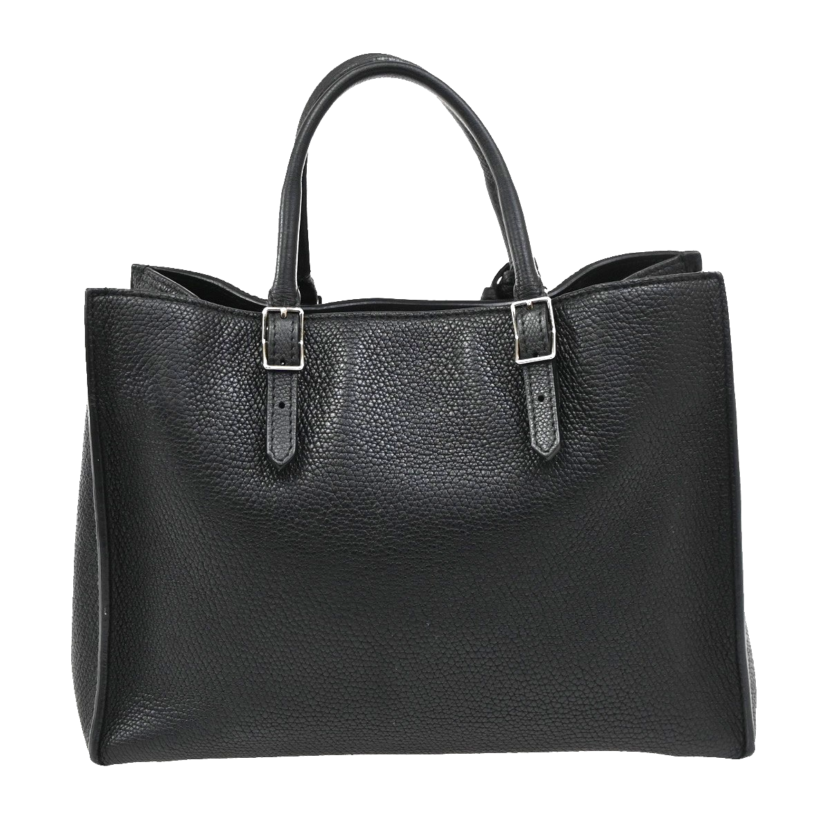 BALENCIAGA Paper Mini Shoulder Hand Bag Leather Black SHW Mirror 46RL476