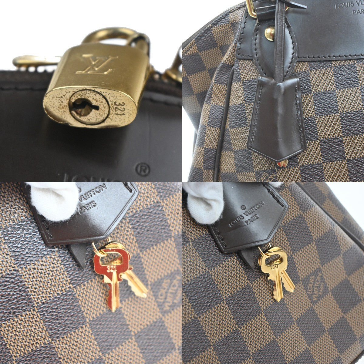 LOUIS VUITTON Verona PM Shoulder Bag Damie Ebene Leather Brown N41117 20EG394