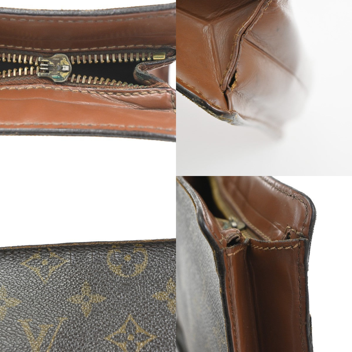 LOUIS VUITTON Pochette Homme Clutch Hand Bag Monogram Leather BN M51795 07CB006