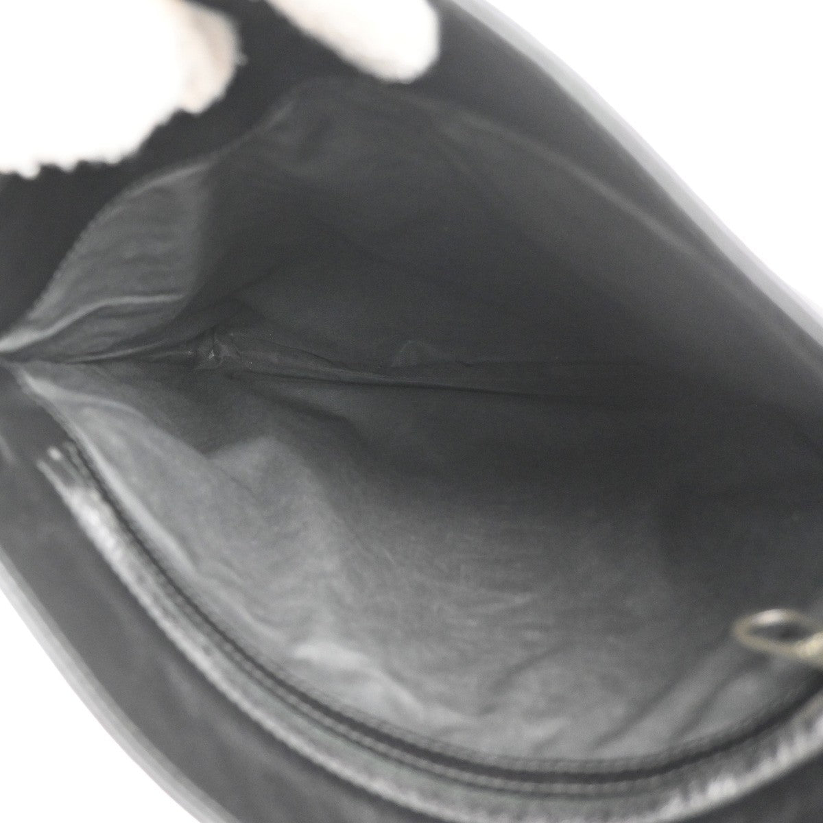 BOTTEGA VENETA Intrecciato Shoulder Bag Leather Black Italy 172736 12RL630