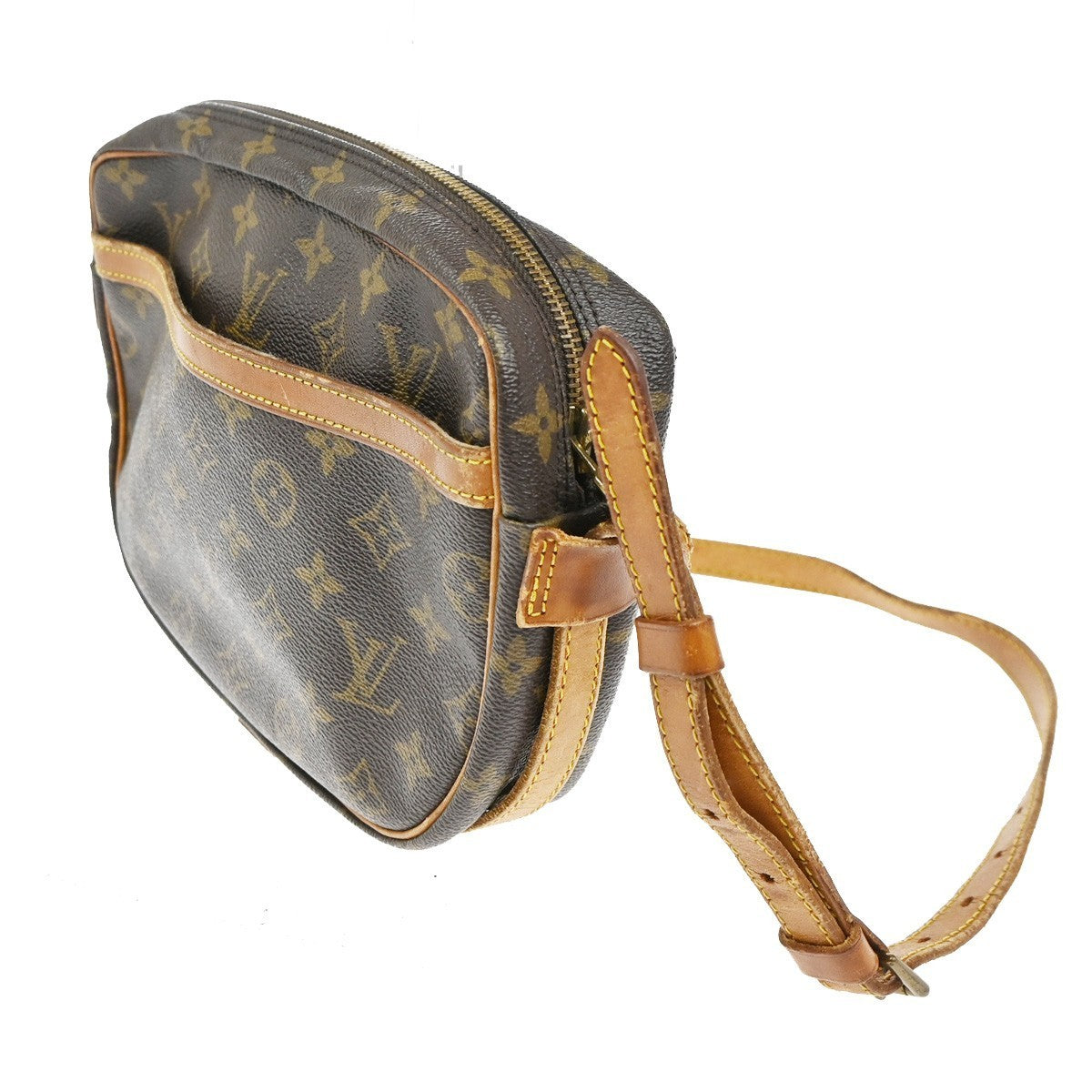 LOUIS VUITTON Jeune Fille MM Shoulder Bag Monogram Leather Brown M51226 34TA475