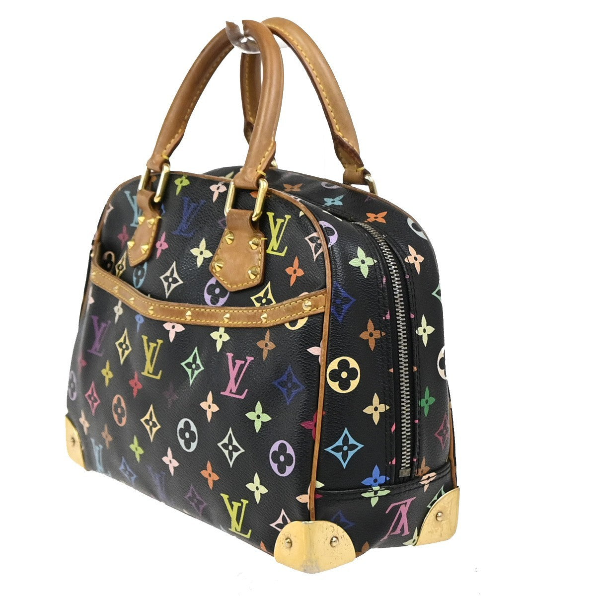 LOUIS VUITTON Trouville Hand Bag Monogram Multi Leather Black M92662 93YJ045