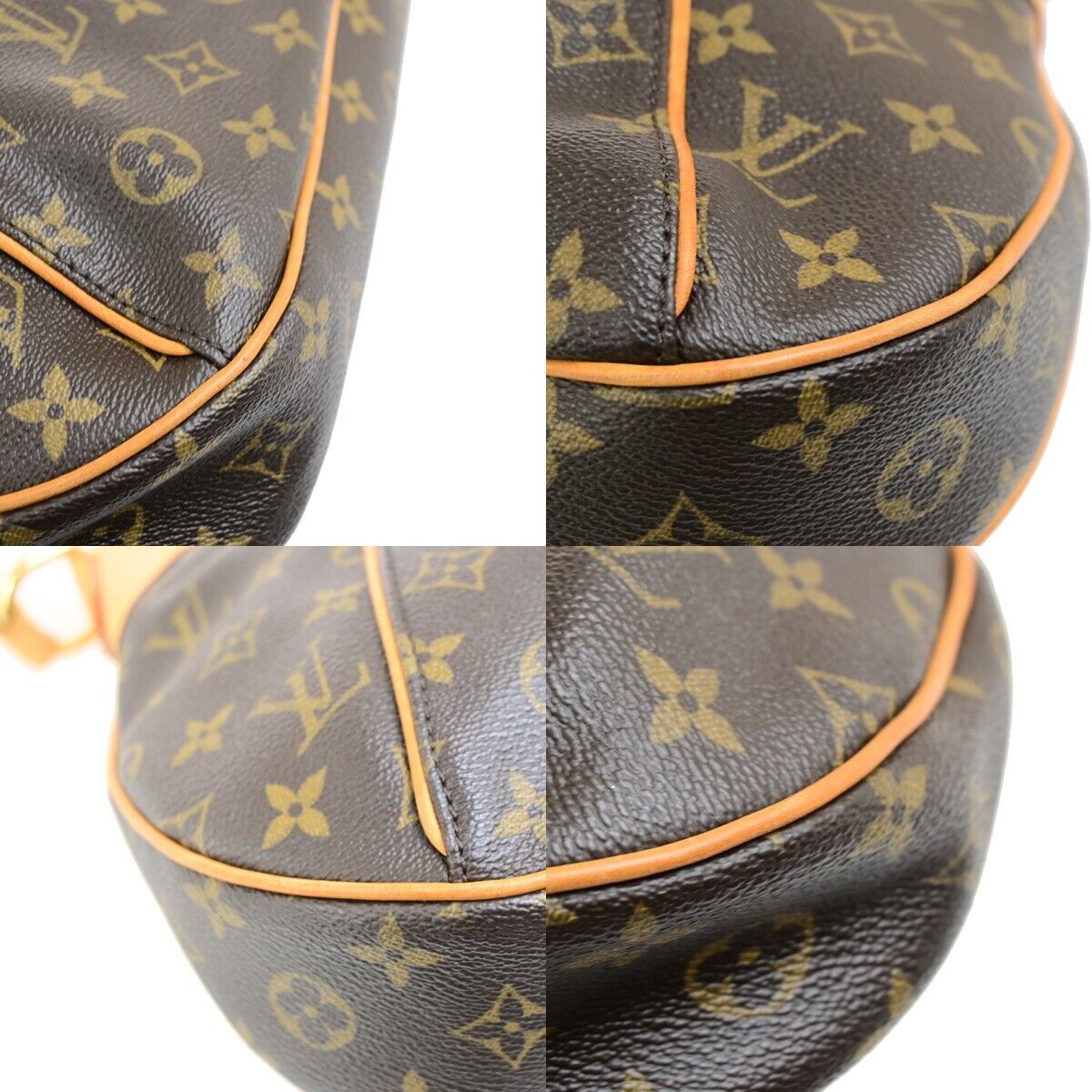 LOUIS VUITTON Thames GM Hobo Shoulder Bag Monogram Leather Brown M56383 667RF199