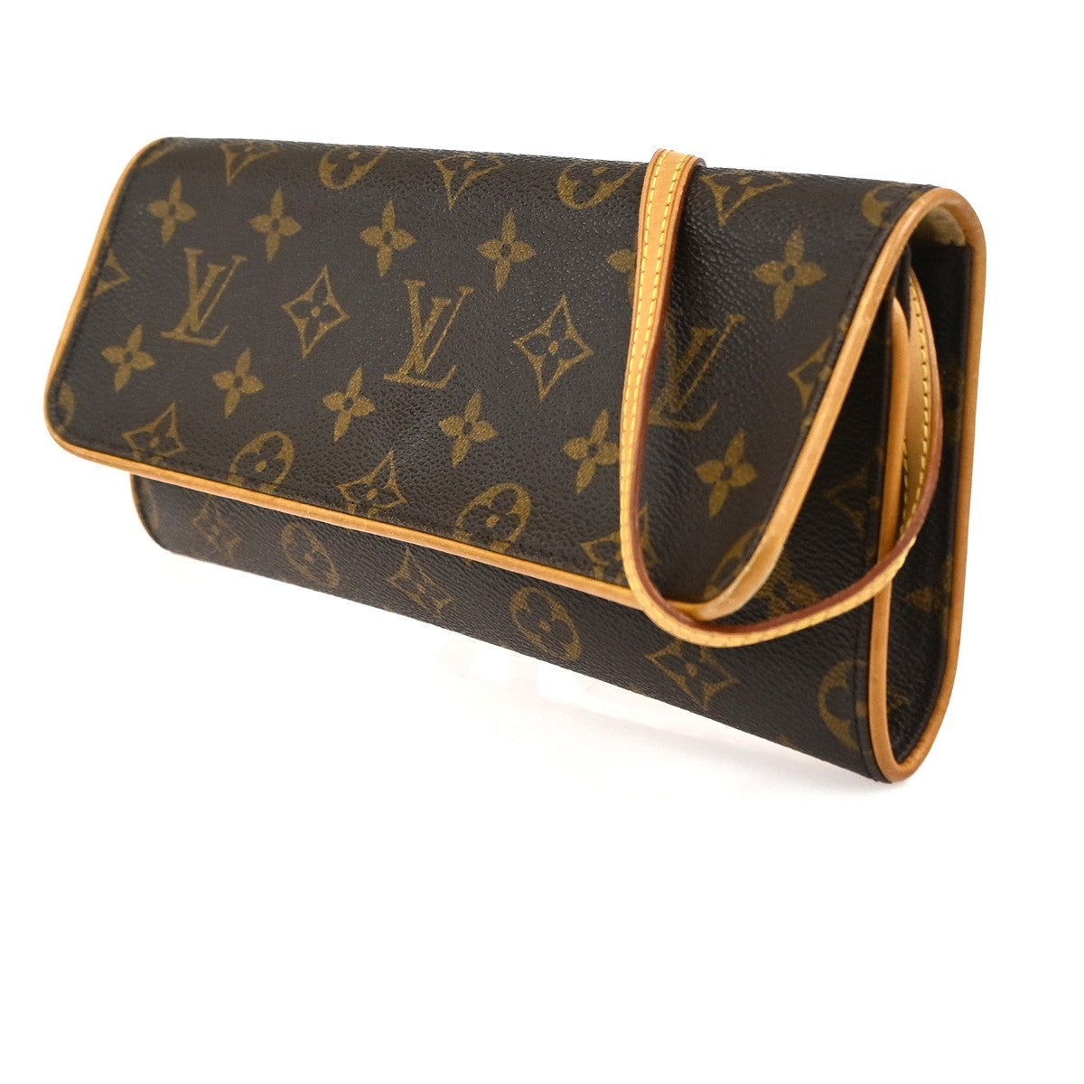 LOUIS VUITTON Pochette Twin GM 2Way Shoulder Bag Monogram Brown M51852 84TA638