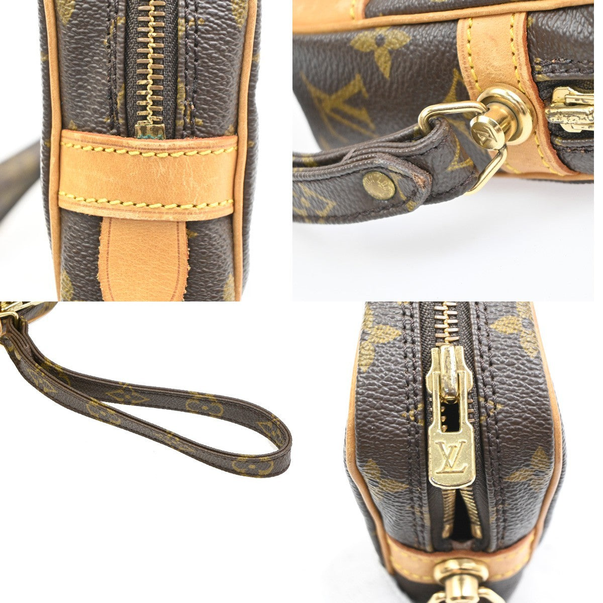 LOUIS VUITTON Marly Dragonne GM Clutch Hand Bag Monogram Brown M51825 37PA031