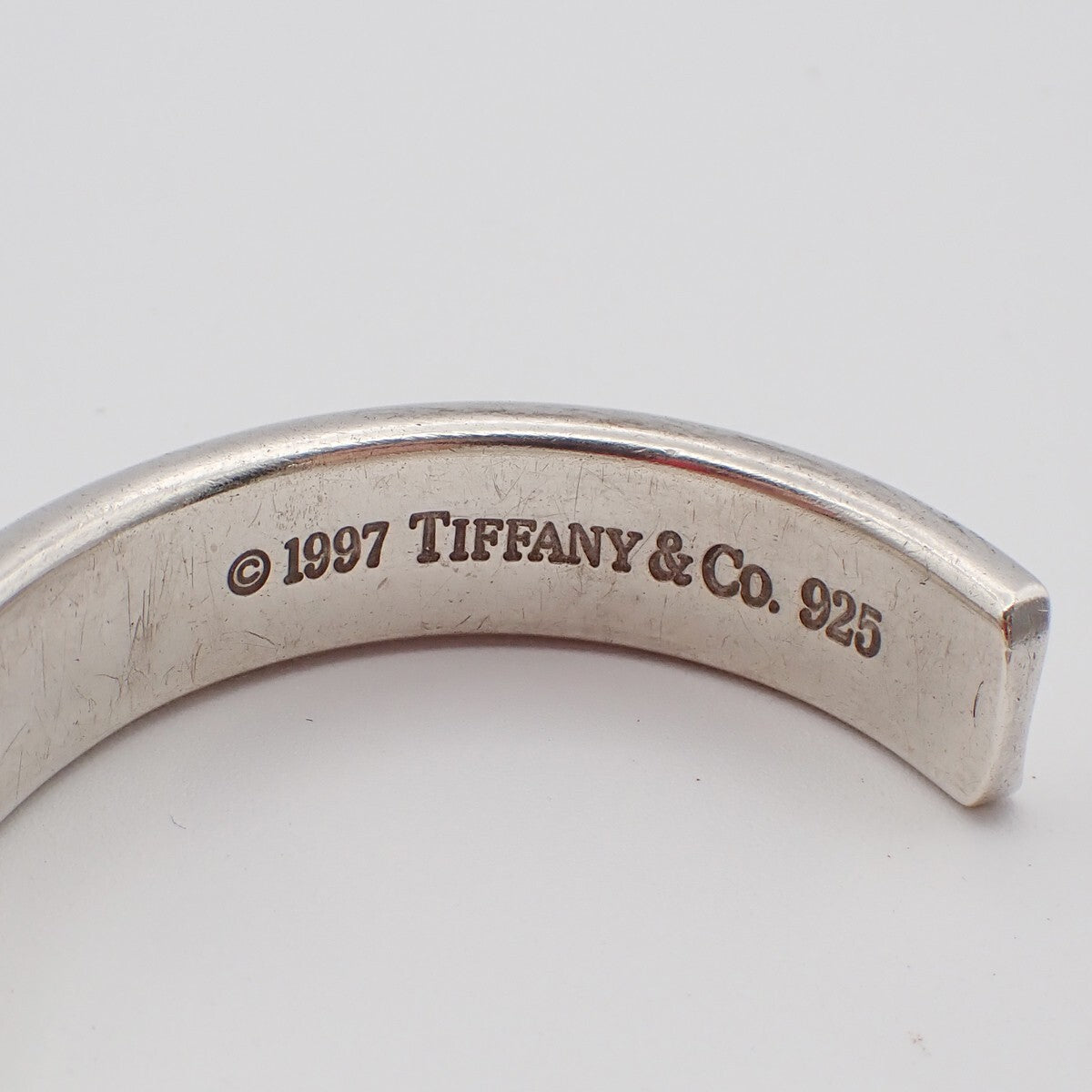 Tiffany & Co. Logo 1987 Bangle Bracelet Silver 925 Accessory 69EE508