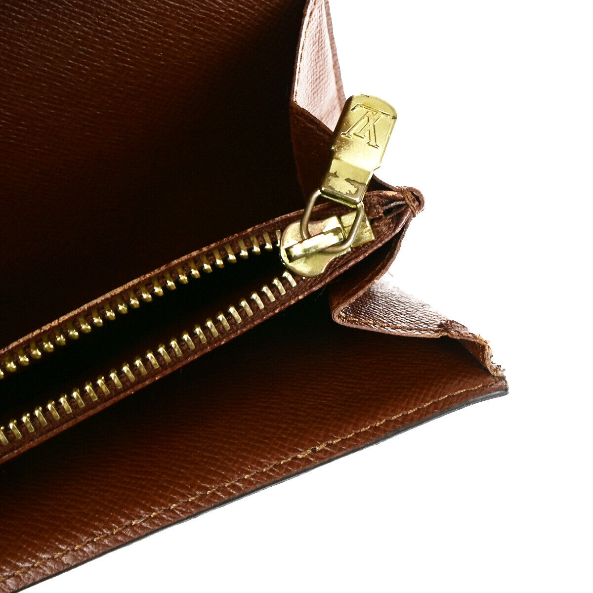 LOUIS VUITTON Porte Monnaie Credit Long Wallet Monogram Leather M61725 04YG535