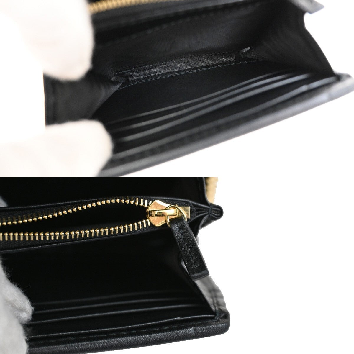 GUCCI GG Blondie Mini Crossbody Chain Wallet Shoulder Bag Leather BK GHW 98RL129