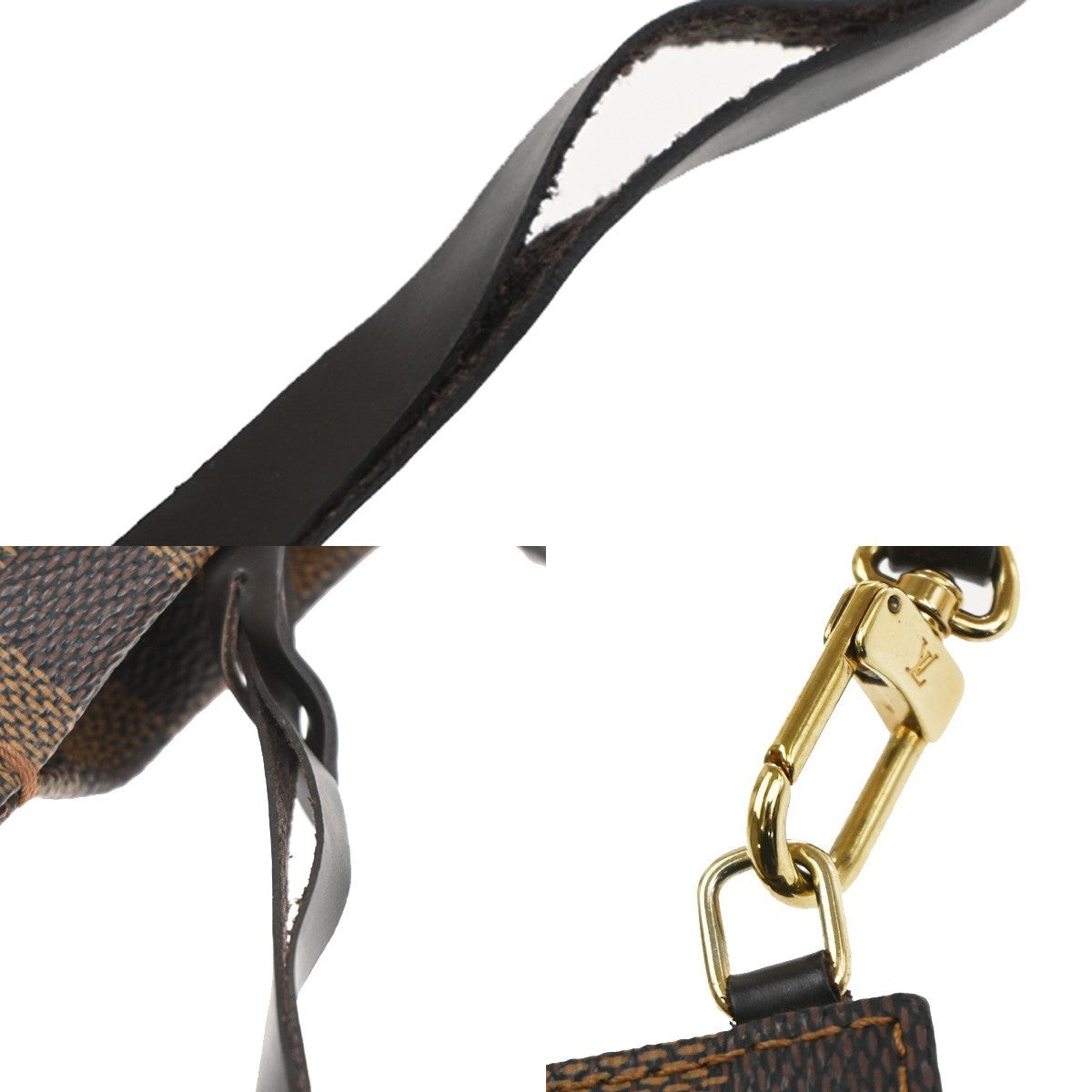 LOUIS VUITTON Clifton Shoulder Bag Damier Ebene Leather Brown N51149 93MA534