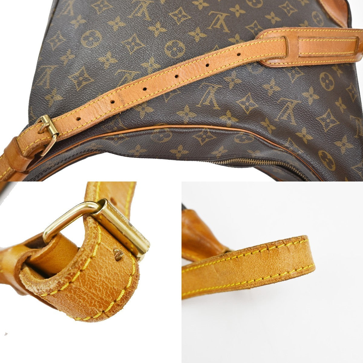 LOUIS VUITTON Boulogne 35 Shoulder Bag Monogram Leather Brown M51260 84YJ042