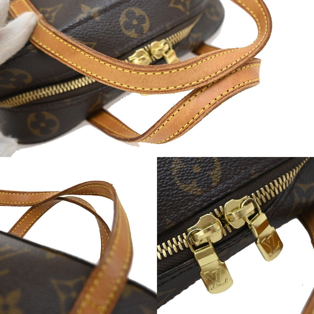 LOUIS VUITTON Spontini 2Way Shoulder Hand Bag Monogram Leather M47500 34EF098