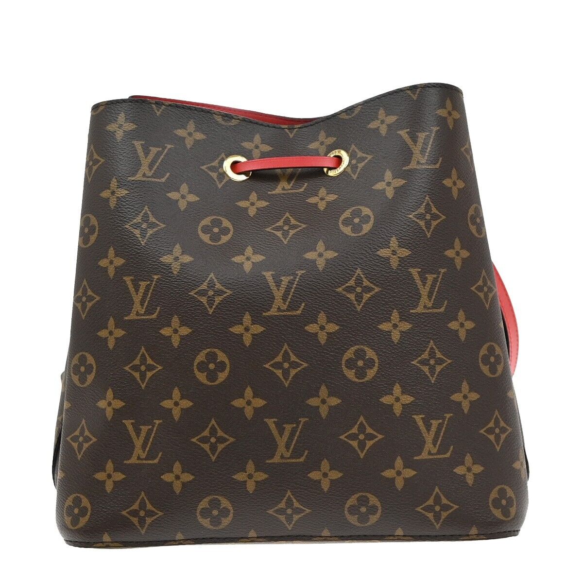 LOUIS VUITTON Neo Noe MM Drawstring Shoulder Bag Monogram Red M44021 669RF240