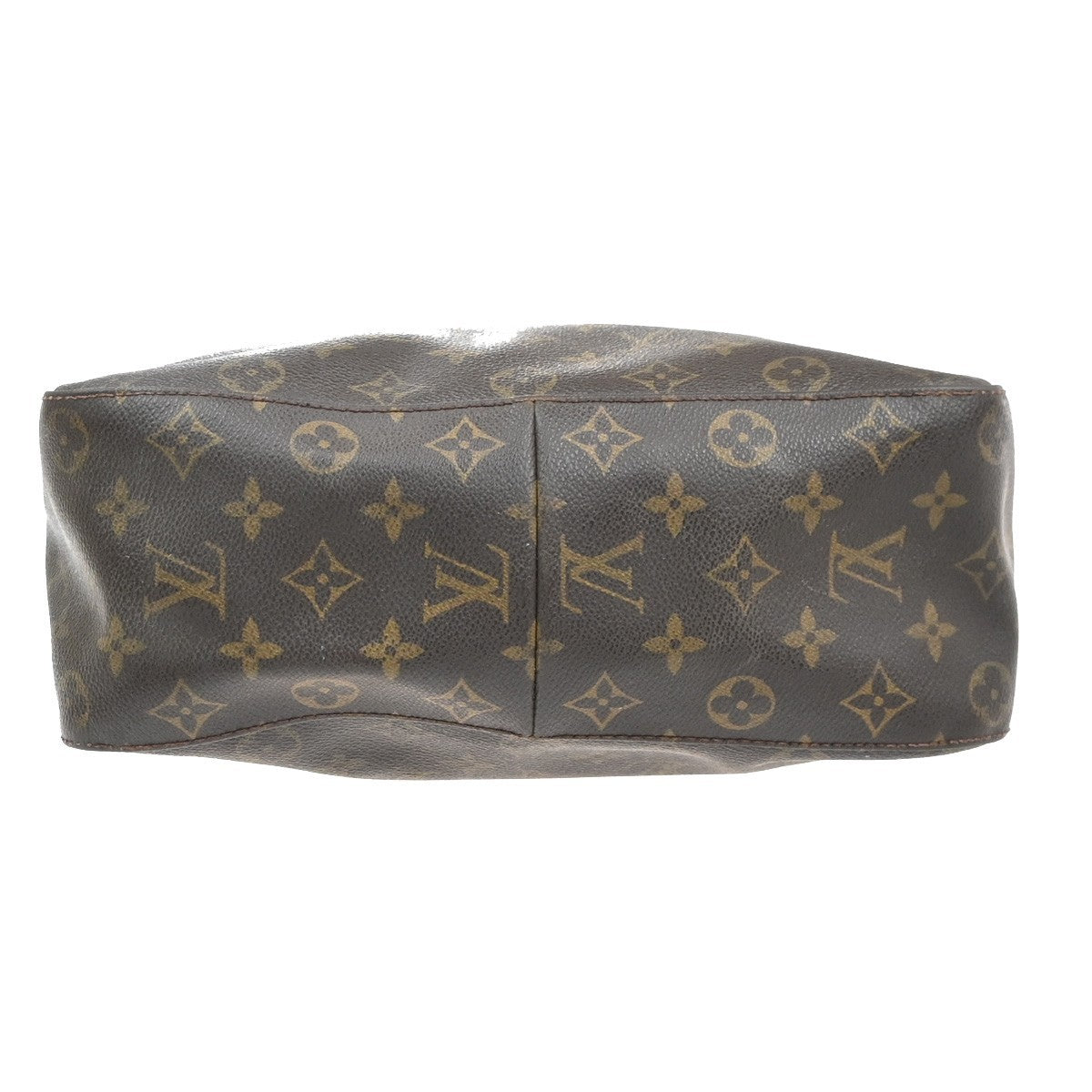 LOUIS VUITTON Looping GM Shoulder Bag Monogram Leather Brown USA M51145 35MA613