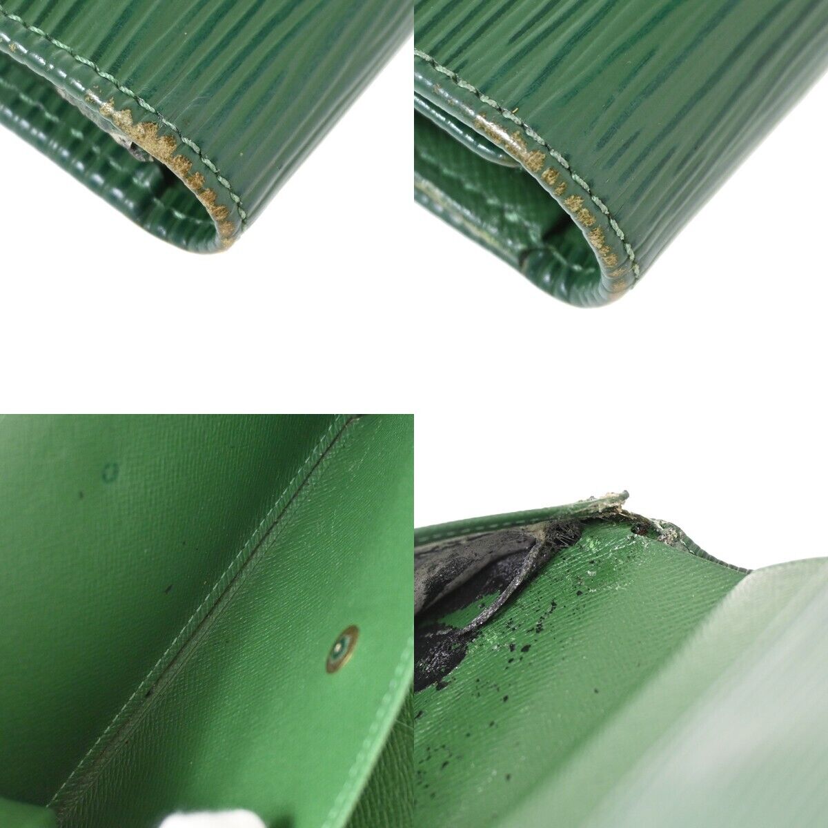 LOUIS VUITTON Logo 4 Set Wallet Key iPhone Case 8 Monogram Epi Leather 04HB270