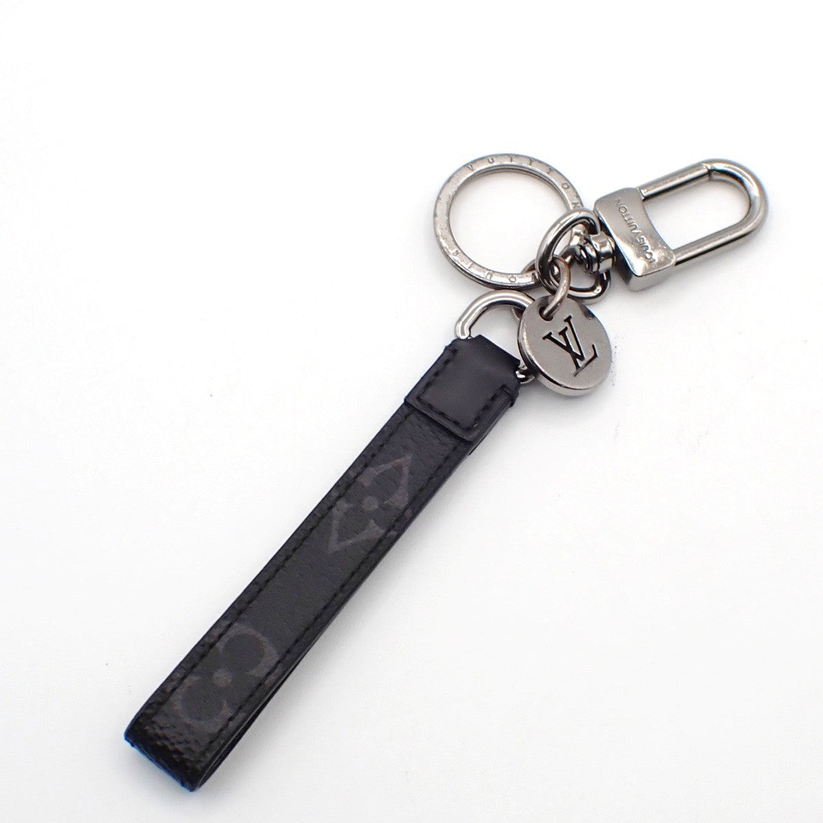 LOUIS VUITTON Porte Cles Dragonne Key Chain Monogram Eclipse M61950 32KC065