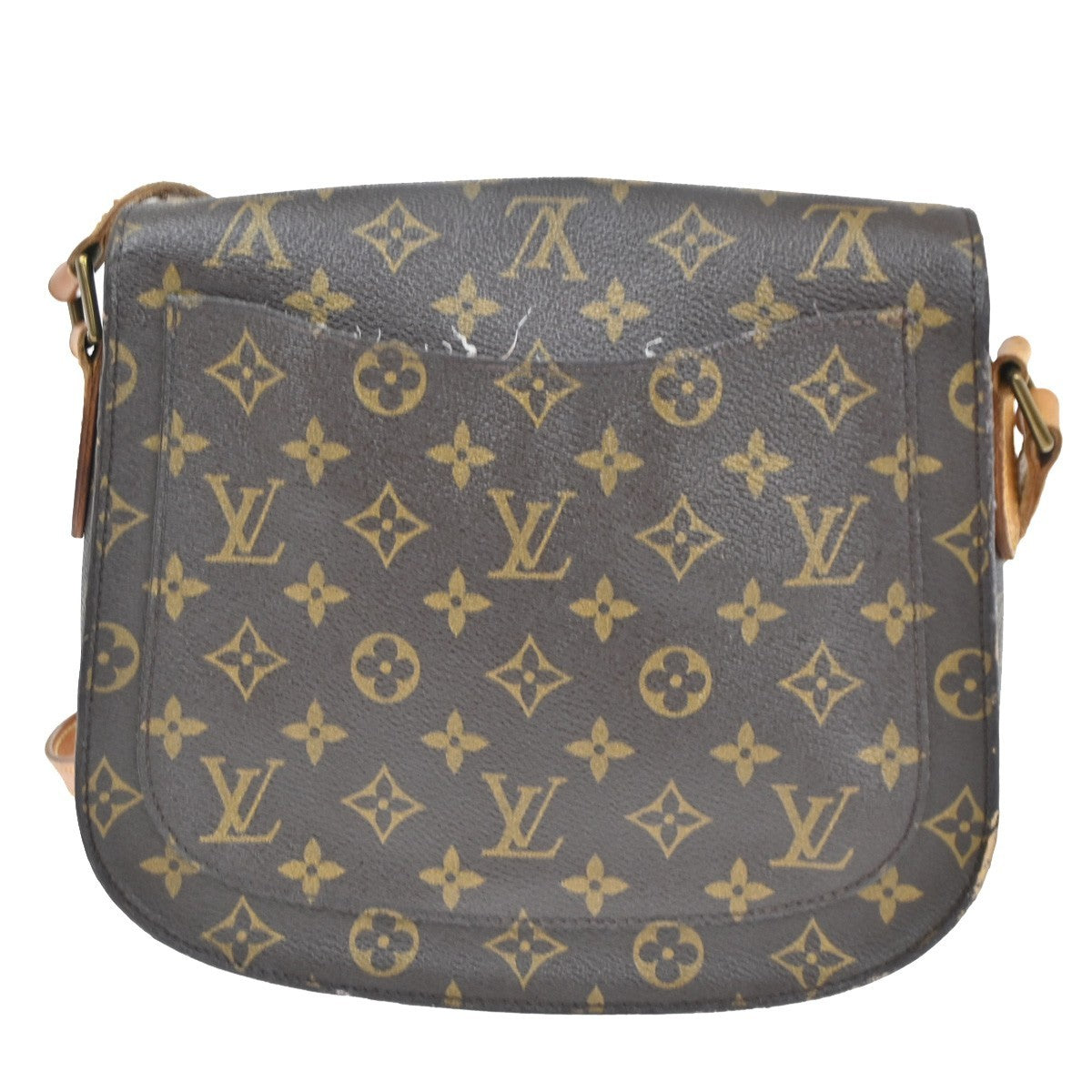 LOUIS VUITTON Saint Cloud GM Shoulder Bag Monogram Leather Brown M51242 33CA335