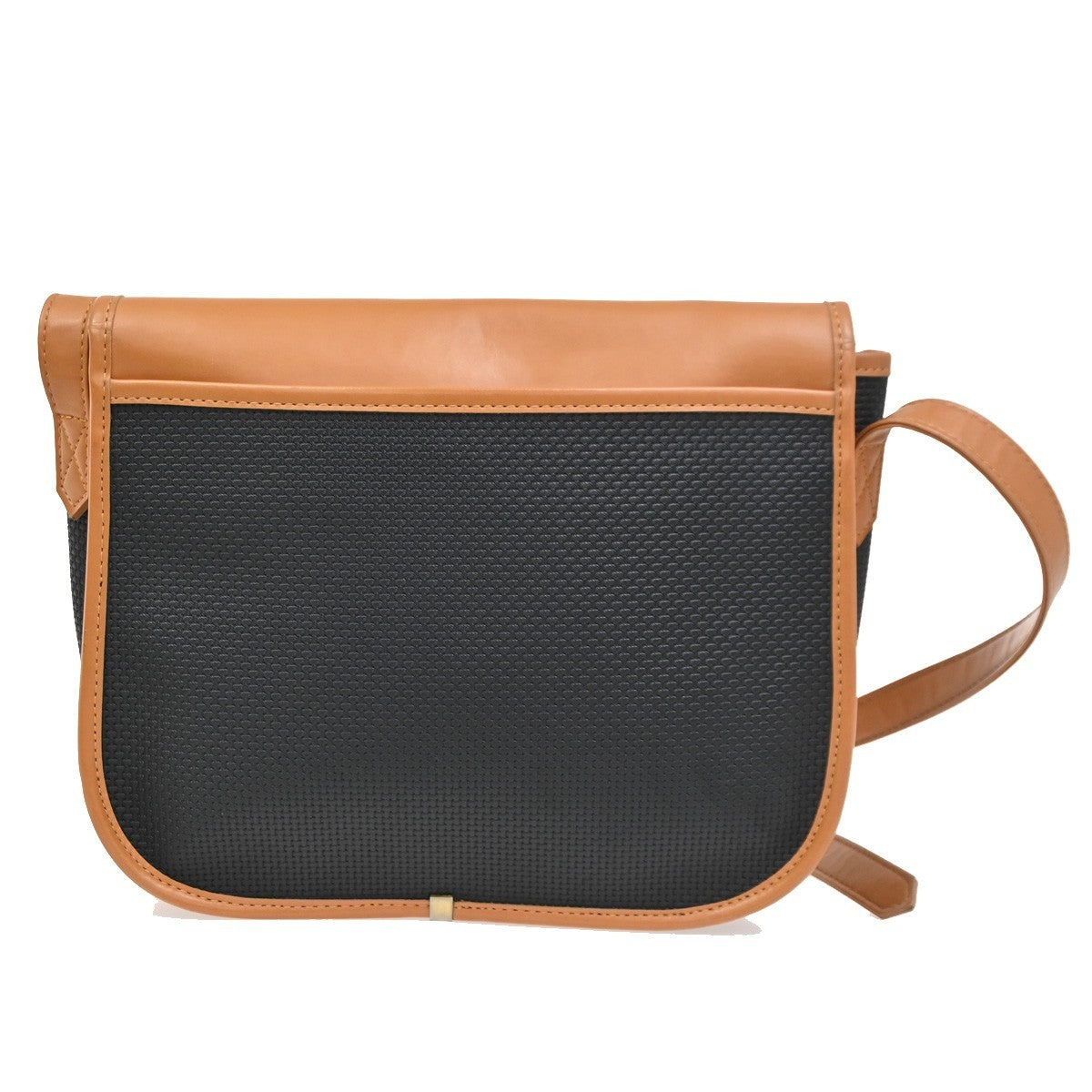 YVES SAINT LAURENT Crossbody Shoulder Bag Textured Canvas Leather Italy 62DA265