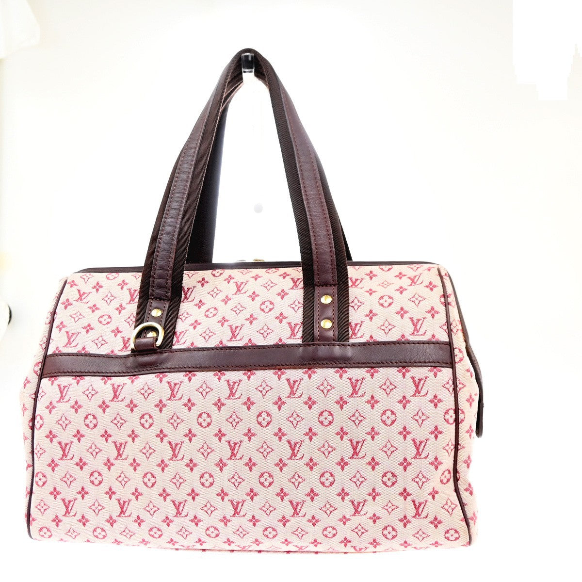 LOUIS VUITTON Josephine GM Hand Bag Monogram Mini Canvas Pink M92311 80MA336