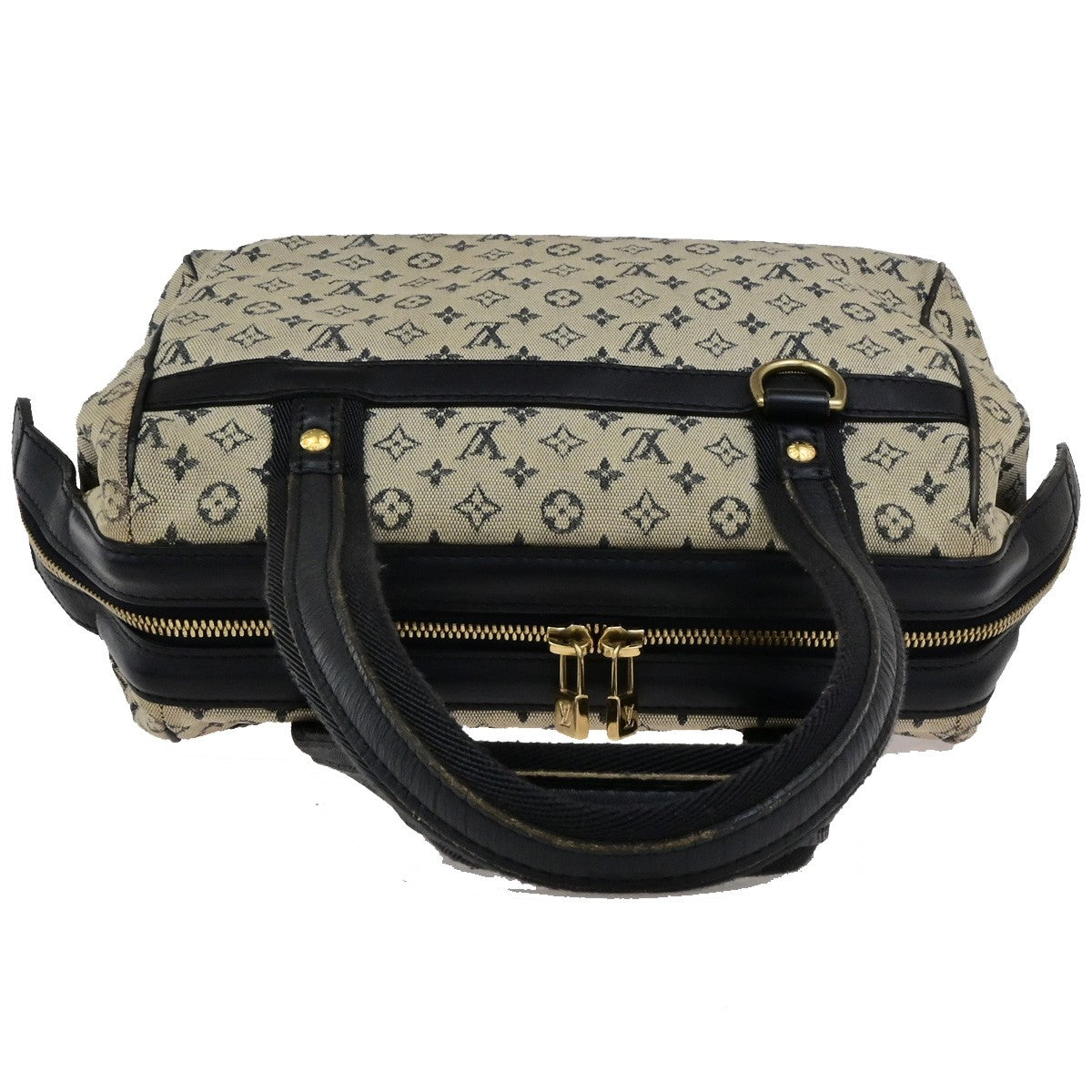 LOUIS VUITTON Josephine PM Hand Bag Monogram Mini Canvas Blue M92049 67YH046