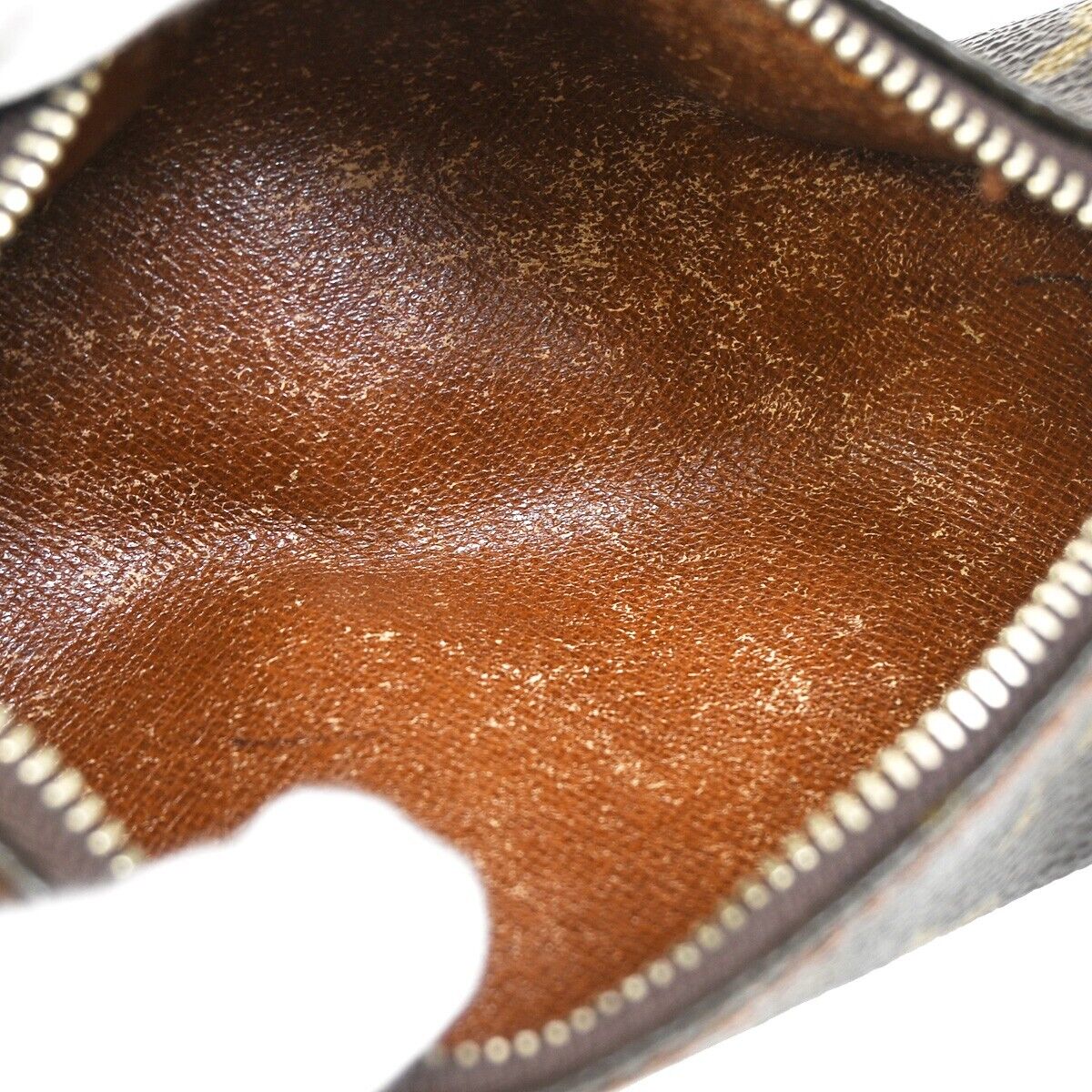 LOUIS VUITTON Logo Papillon Pouch Hand Bag Monogram Leather BN M51380 60FA542