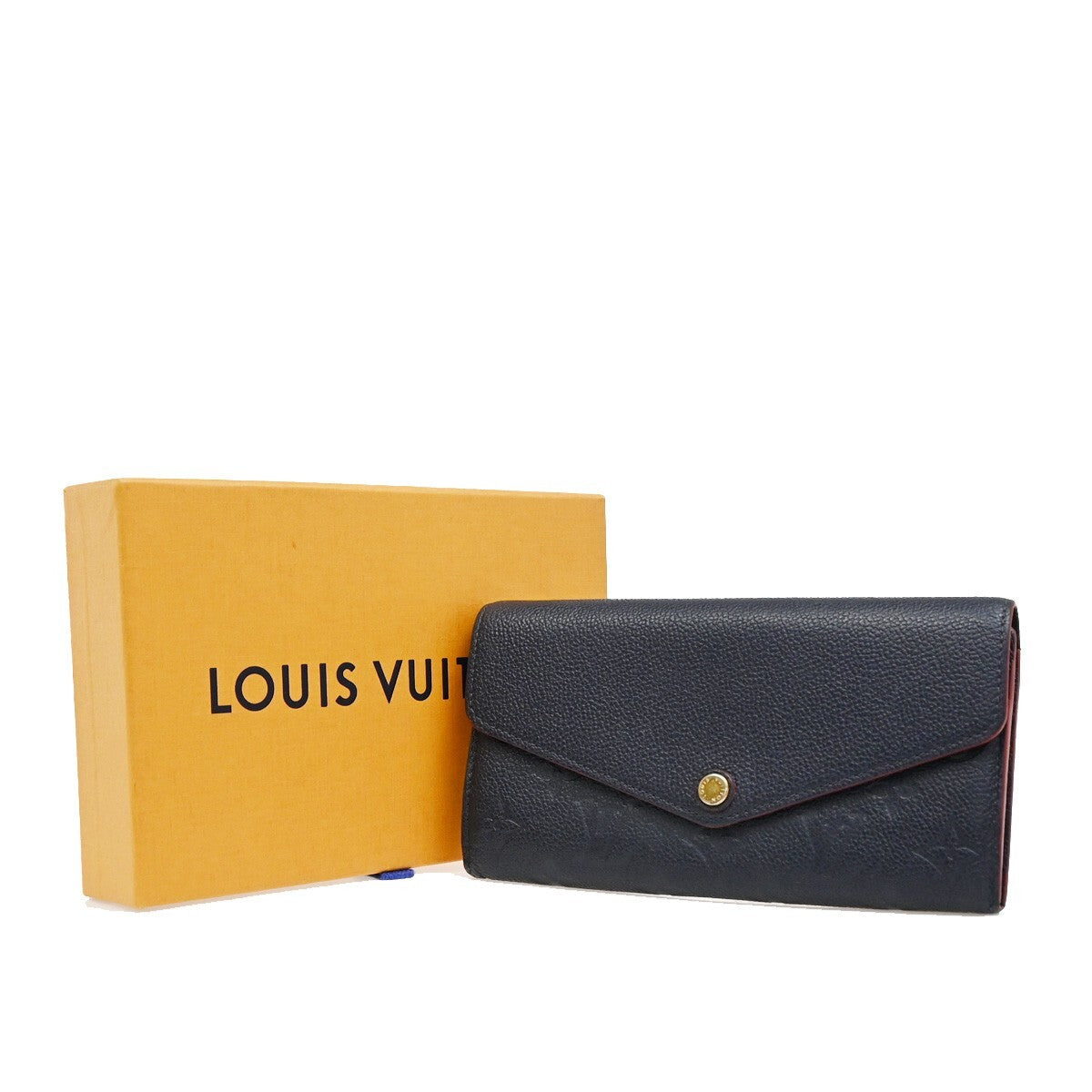LOUIS VUITTON Portefeuille Sarah Wallet Monogram Empreinte Blue M62125 88YH289