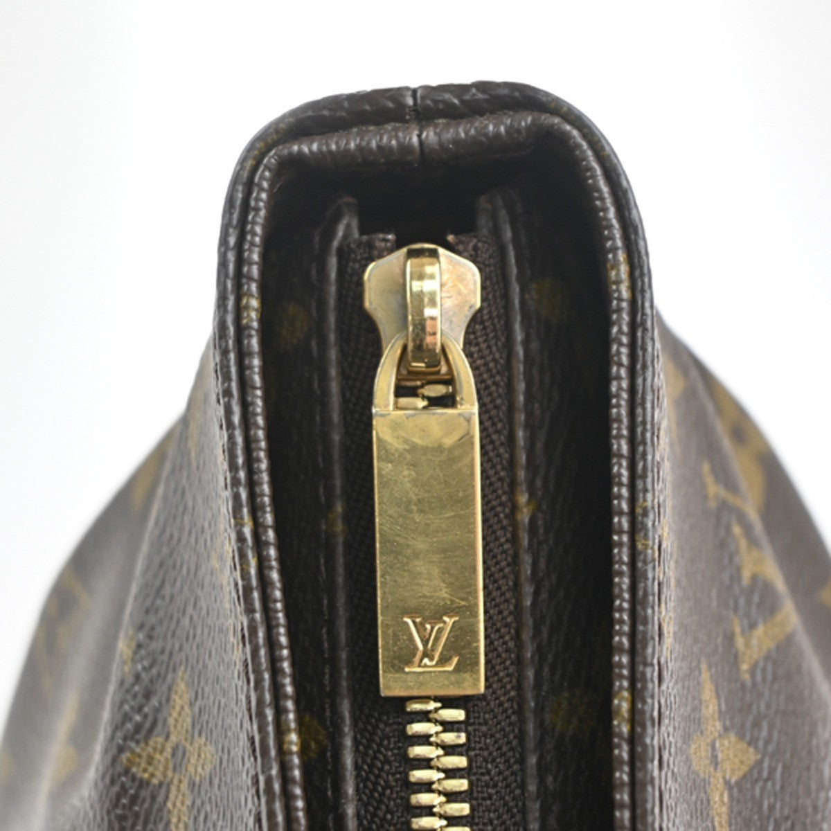 LOUIS VUITTON Cabas Piano Shoulder Bag Monogram Leather Brown M51148 35MA229